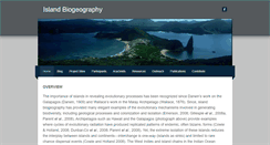 Desktop Screenshot of islandbiogeography.org